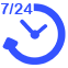 7/24 güvenli hizmet